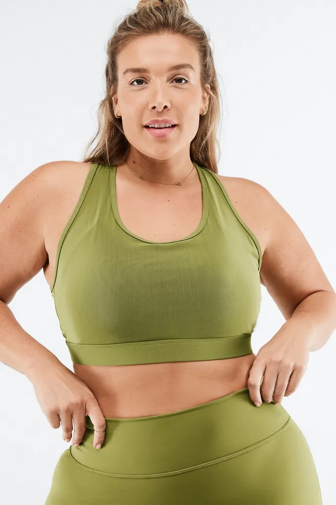 Fabletics Faye High Impact Sports Bra Womens green plus Size 4X
