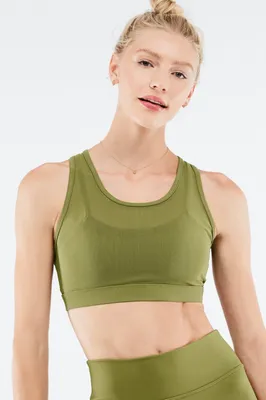 Fabletics Faye High Impact Sports Bra Womens green Size