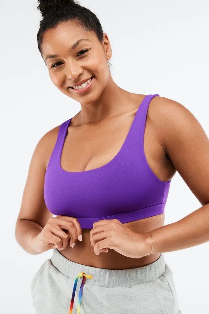 Fabletics Jas Seamless Sports Bra II Womens purple Size XS
