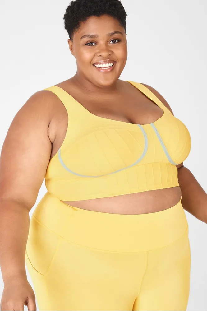 Women's Sports Bras yellow Size XL, High & Low Impact