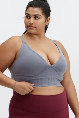 Fabletics Jenni SculptKnit Sports Bra Womens plus Size