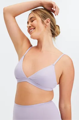 Fabletics Fine Touch Triangle Bralette Womens Shade Size