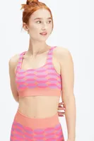 Fabletics Dottie Geo eamless Bra Womens  ize