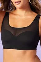 Fabletics Mesh Me Smoothing Midi Bralette Womens Size