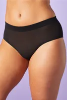 Fabletics Mesh Me Crotchless Cheeky Hipster Womens Size