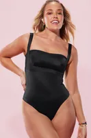 Fabletics Headliner Shaping Open Bust Thong Bodysuit Womens Size