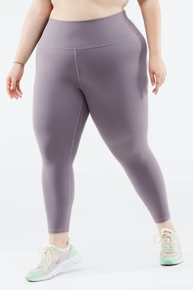 Fabletics Define High-Waisted 7/8 Legging Womens Light Pewter plus Size 3X