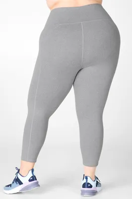 Fabletics High-Waisted Heathered Capri Womens  plus Size