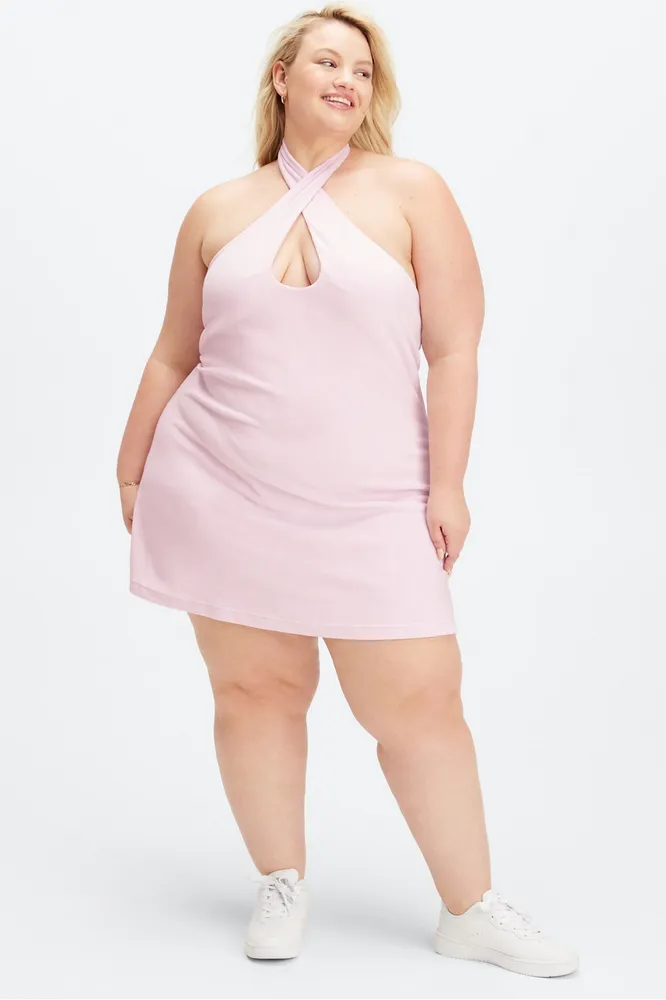 Fabletics Terry Halter Baby Doll Dress Womens plus Size