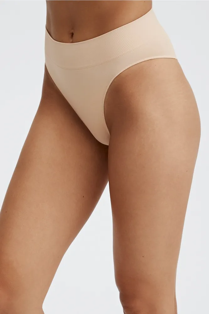 Fabletics The High-Waisted Cheeky Womens Nude Size