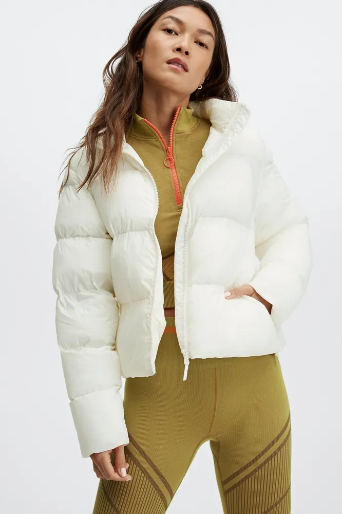 Fabletics Beatrix Packable Jacket Womens white Size XXL