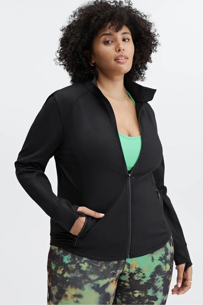 Fabletics Black Track Jackets for Women