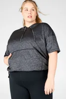 Fabletics Bea Short-Sleeve Hoodie Womens plus Size