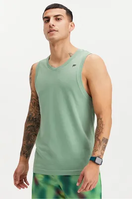 Fabletics Men The Training Day Tank male Bright Agave Size XXL
