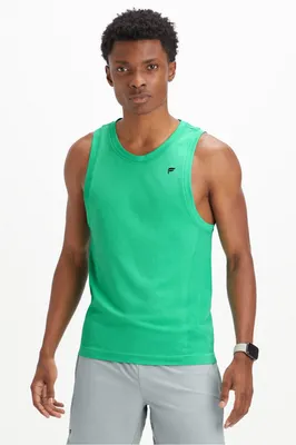Fabletics Men The Training Day Tank male Essential Green Size