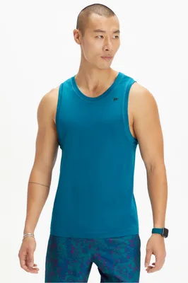 Fabletics Men The Training Day Tank male Nautical Teal Size