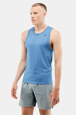Fabletics Men The Training Day Tank male Surf Blue Size XL