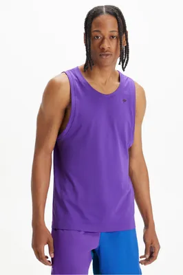 Fabletics Men The Training Day Tank male Plum Royale Size