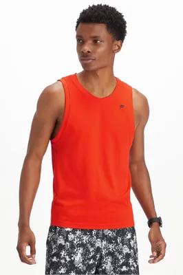 Fabletics Men The Training Day Tank male Blazing Red Exploded Size
