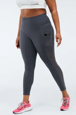Fabletics On-the-Go High-Waisted Mesh Legging Womens Iron plus Size 4X