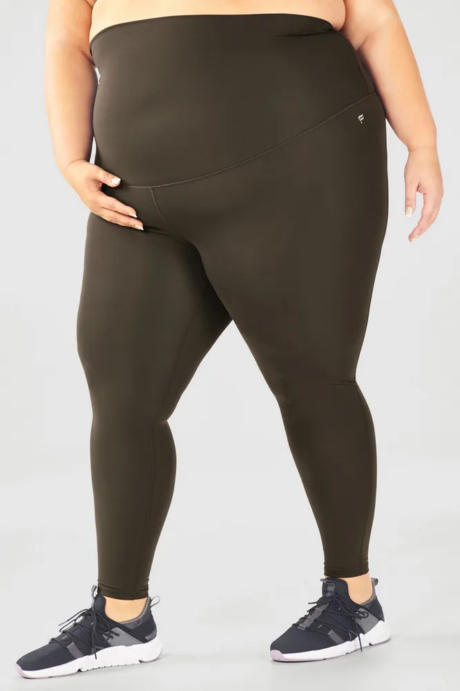 Fabletics High-Waisted PureLuxe Maternity Legging Womens Army plus