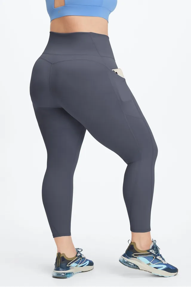 Fabletics Oasis High-Waisted 7/8 Legging Womens Pewter plus Size