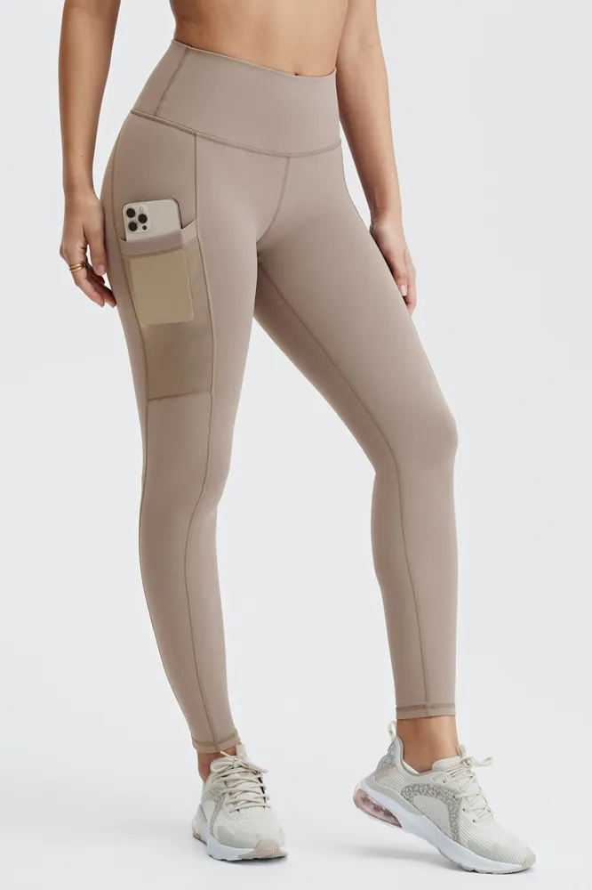Fabletics On-The-Go High-Waisted Legging Womens Smoke Size