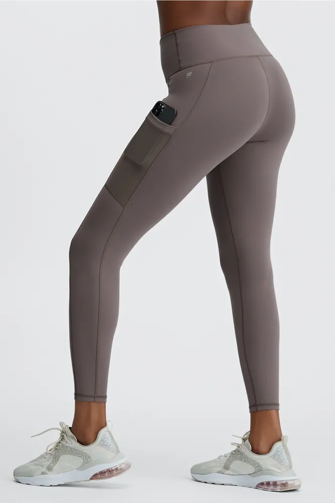 Fabletics On-The-Go High-Waisted Legging Womens Smokey Size M