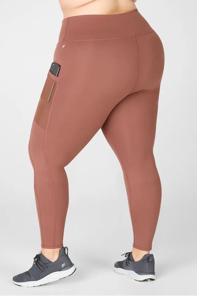 Fabletics On-the-Go High-Waisted Legging Womens Chestnut plus Size 4X