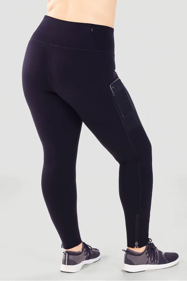 Fabletics Trinity High-Waisted Pocket Legging Womens Grey Violet/Barely  Blue plus Size 3X