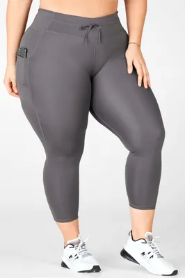 Fabletics Mid-Rise Ultracool Shine-Panel 7/8 Womens Iron plus Size 4X