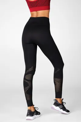 Fabletics High-Waisted Ultra Luxe Ruffle Legging Womens black Size