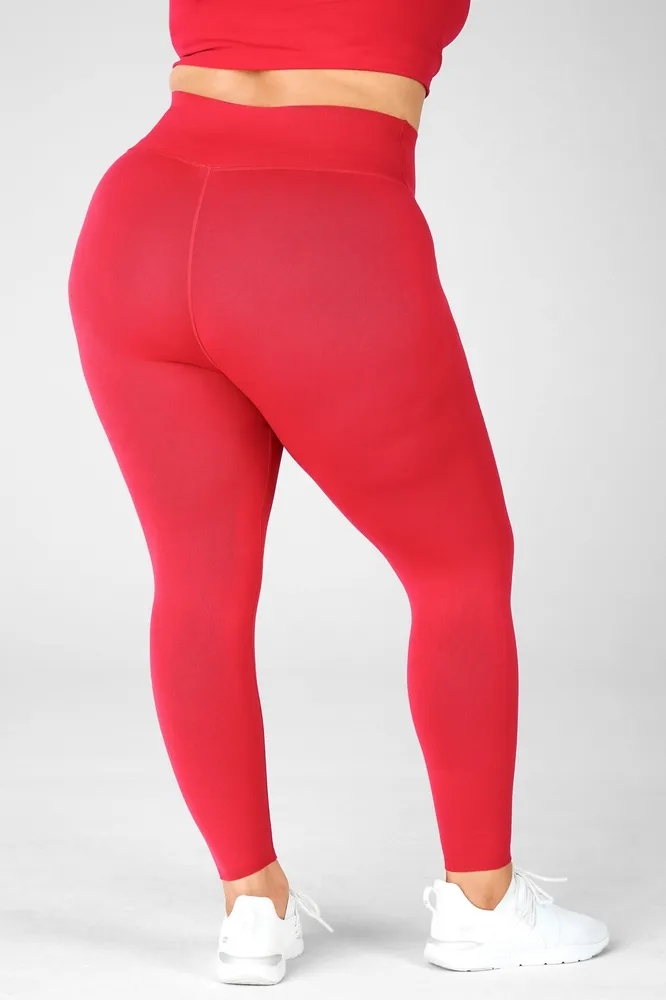 Fabletics High-Waisted SculptKnit Legging Womens red plus Size 3X