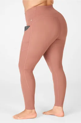 Fabletics Oasis High-Waisted Legging Womens Chestnut plus Size 4X