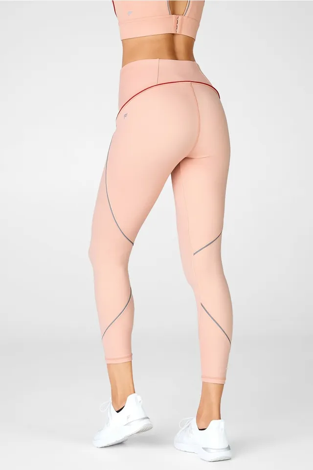 Fabletics High-Waisted Seamless Rib Short Womens pink Size