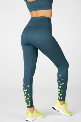 Fabletics High-Waisted Seamless Swirl Legging Womens blue Size