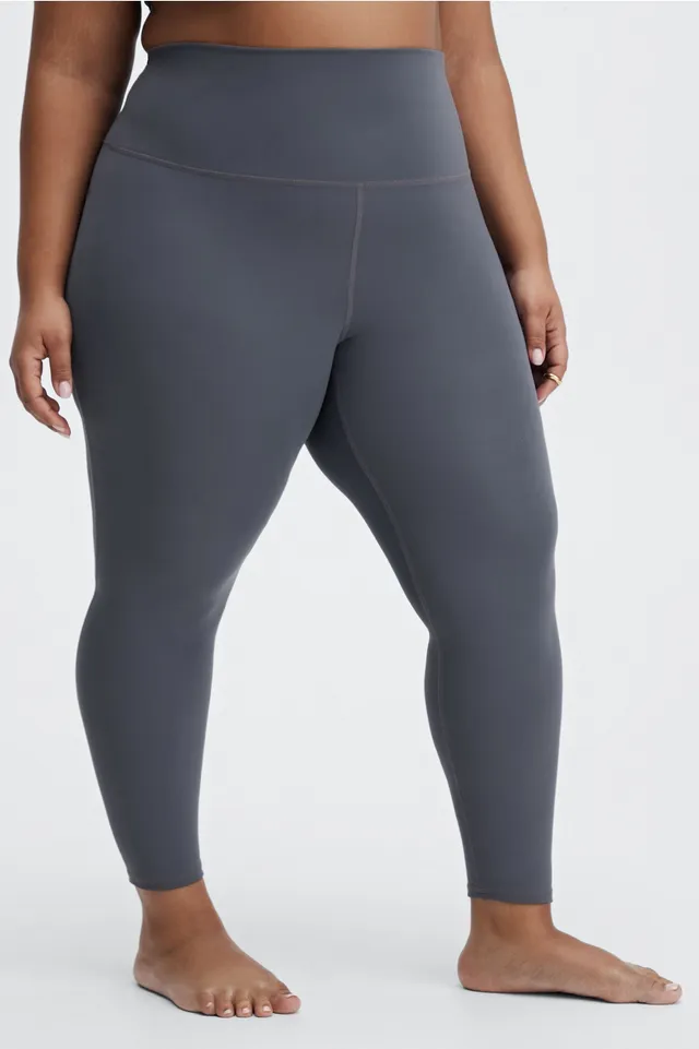 Fabletics High-Waisted PureLuxe Mesh Legging1X Plus Size Grey