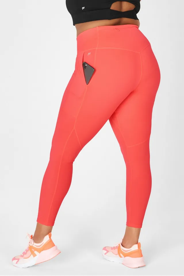 Fabletics High-Waisted Motion365 Reflective 7/8 Womens pink plus Size 3X