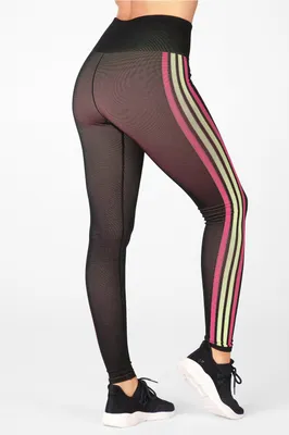 Fabletics High-Waisted Seamless Stripe Legging Womens Size