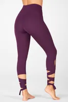 Fabletics High-Waisted PureLuxe Tie-Up 7/8 Womens  Size