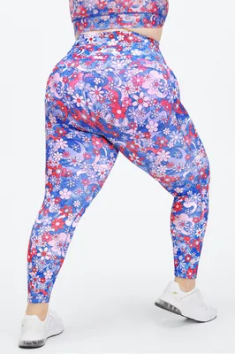 Fabletics Anywhere High-Waisted Legging Womens Floral Breakdown plus Size  4X