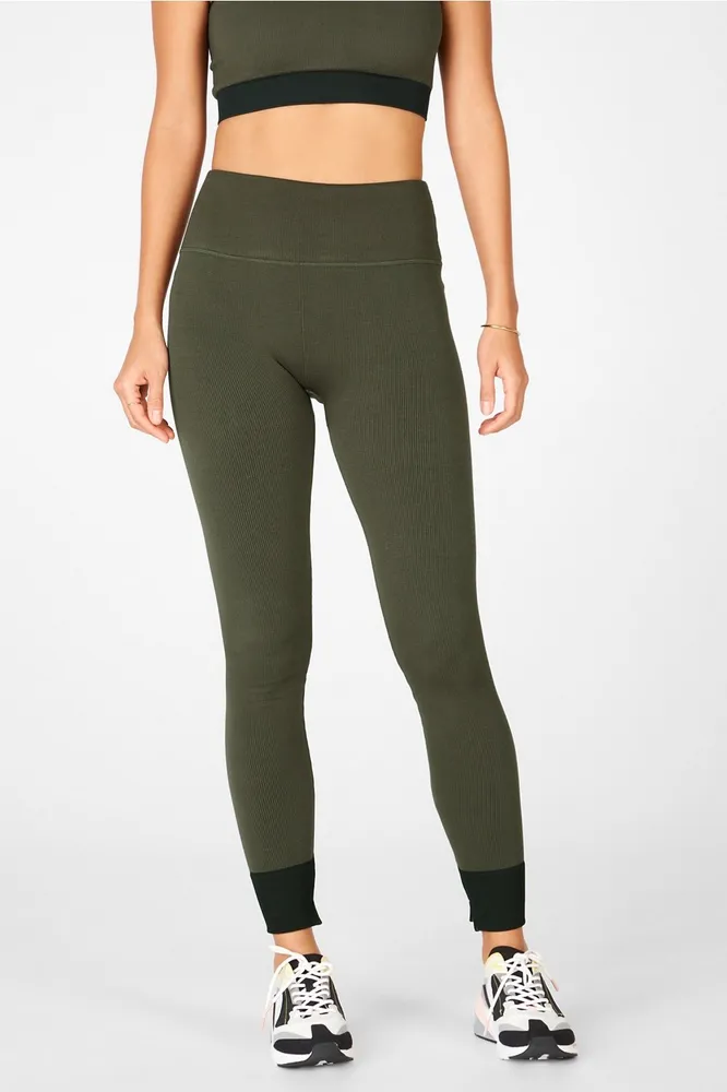 Fabletics High-Waisted Seamless Legging Womens green Size XS