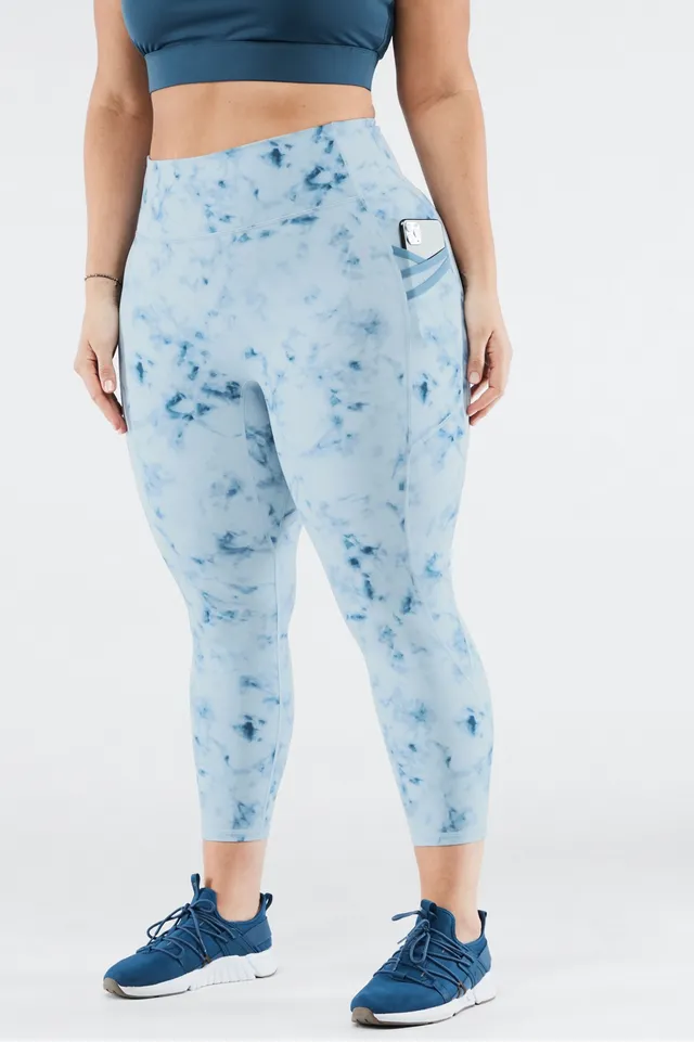 Fabletics High-Waisted Motion365 Run 7/8 Womens blue plus Size 3X