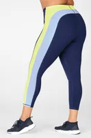 Fabletics High-Waisted Motion365 Stripe 7/8 Womens  plus Size