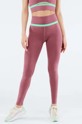 Fabletics High-Waisted SculptKnit Cut Out Back Legging Womens pink Size