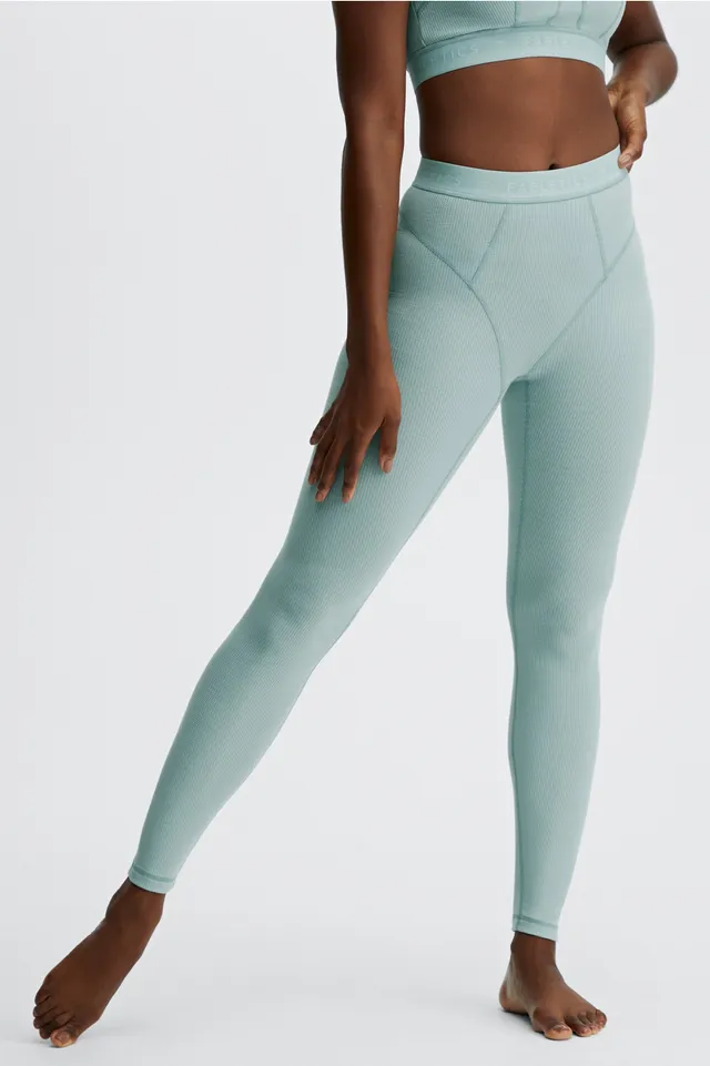 Fabletics High-Waisted Seamless Jacquard Legging Womens green Size