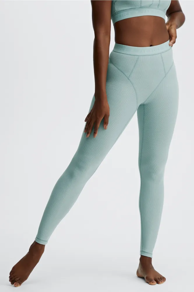 Fabletics Fabletics Waffle High-Waisted Legging Womens green Size