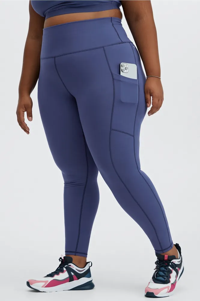 Fabletics On-The-Go High-Waisted Legging Womens blue plus Size 3X