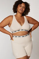 Major Label Shaping High Waist Logo Short