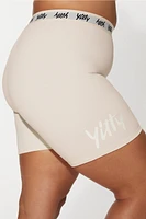 Major Label Shaping High Waist Logo Short